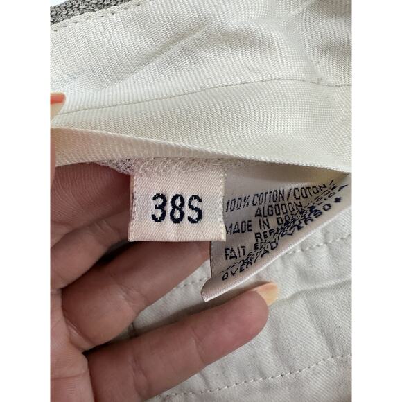 Claiborne Mens Dress Pants Size 38S Tan Pleated Pockets Rolled Hems - Picture 5 of 11